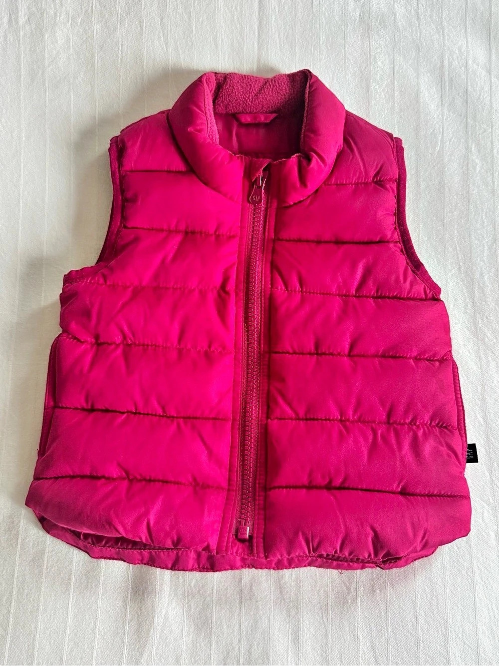 baby GAP ColdControl Puffer Vest Baby Puffer Vest Pink 12-18 Months Like New